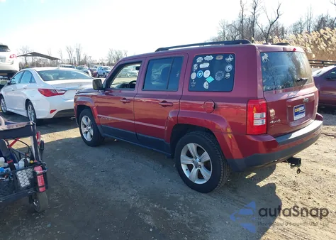 2012 Jeep Patriot Latitude из США, поврежденный, VIN 1C4NJRFBXCD541828